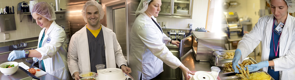 people working in a kitchen