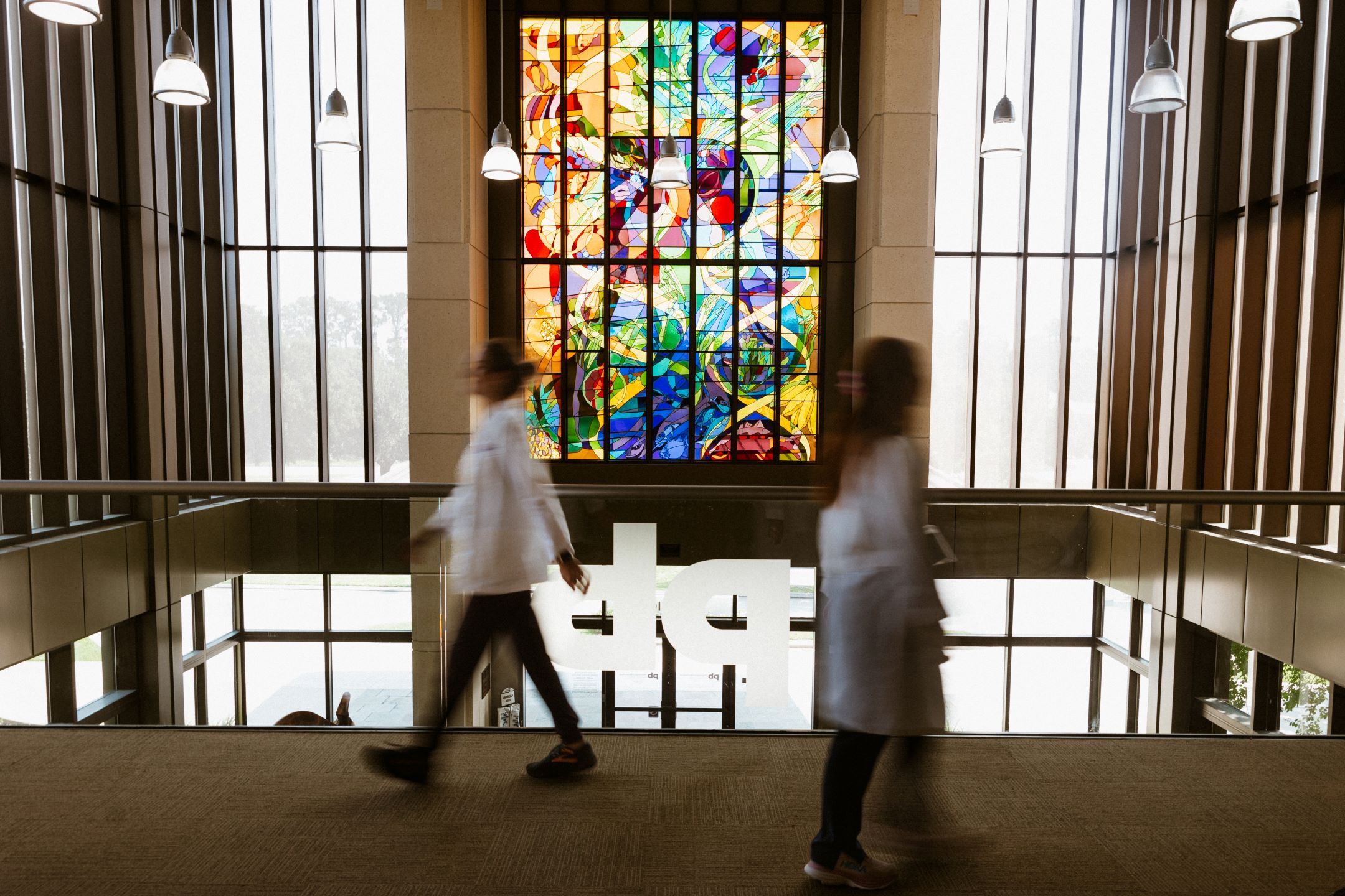 Stained Glass Pennington Biomedical Clinic