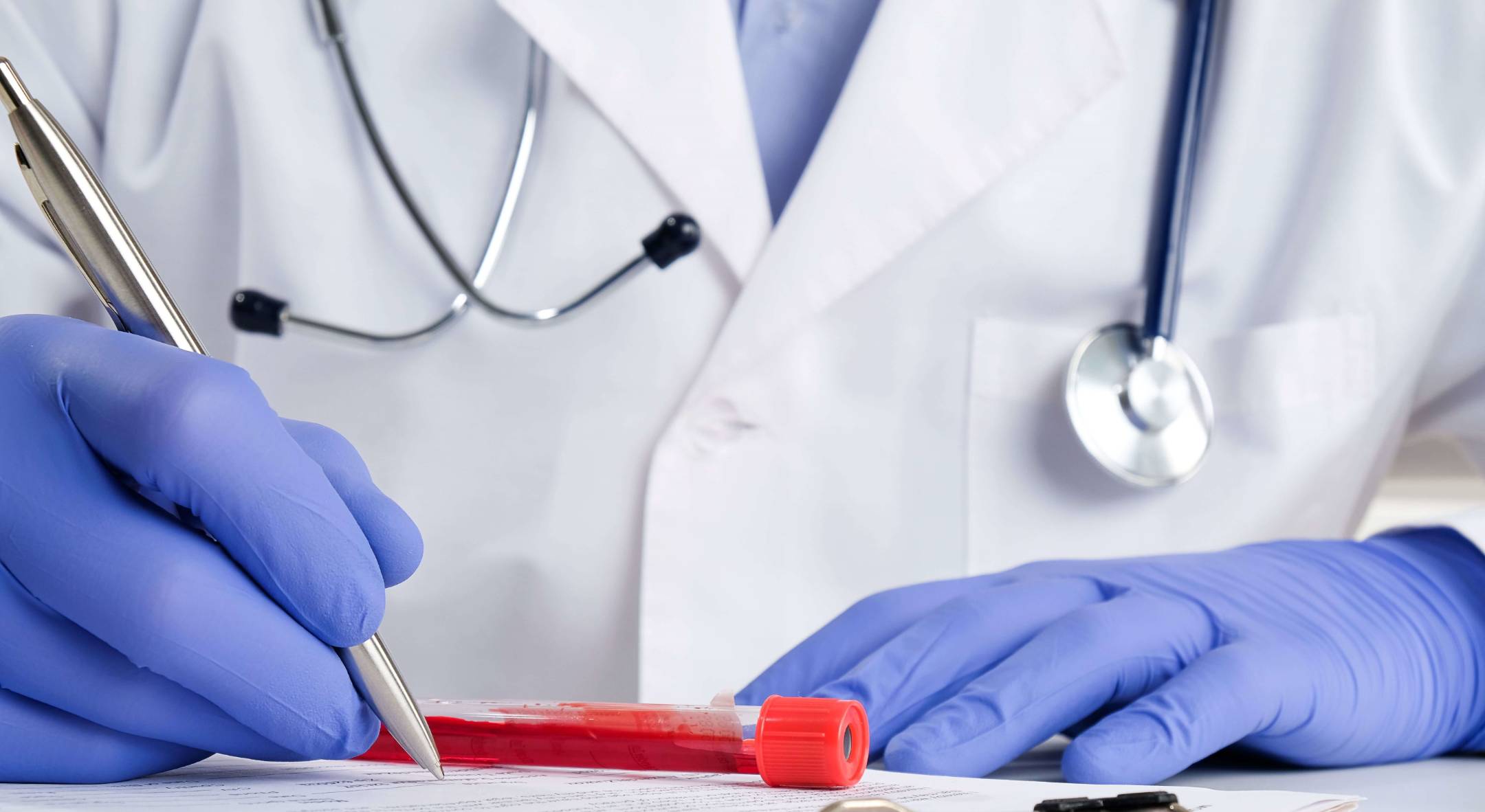Doctor writing
