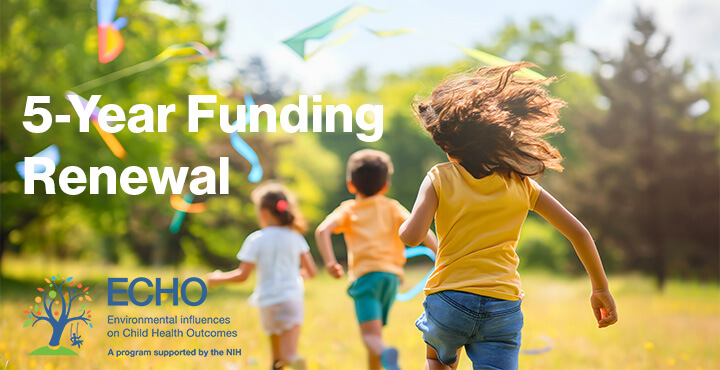 Children running in a field