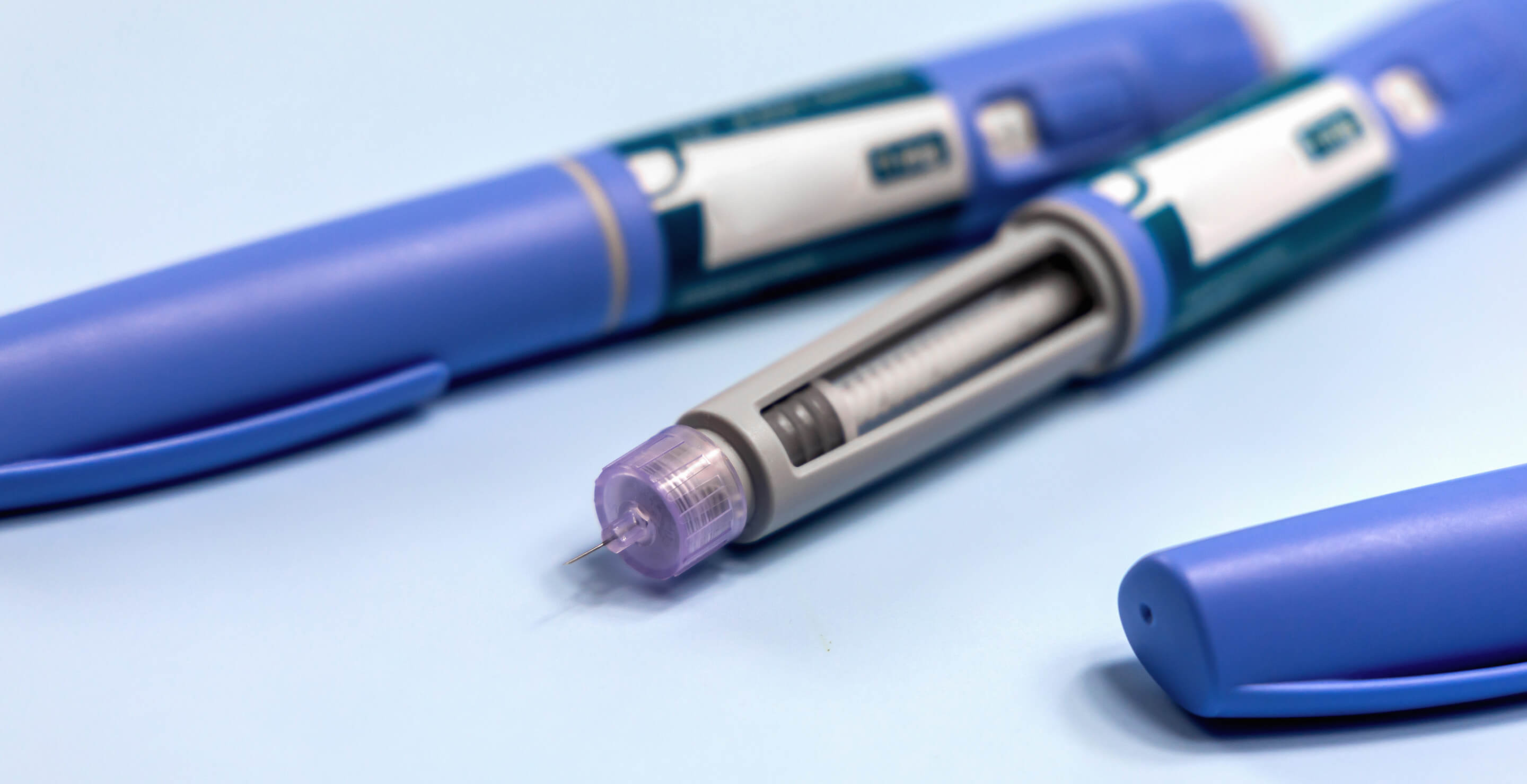 Three GLP-1 injectors