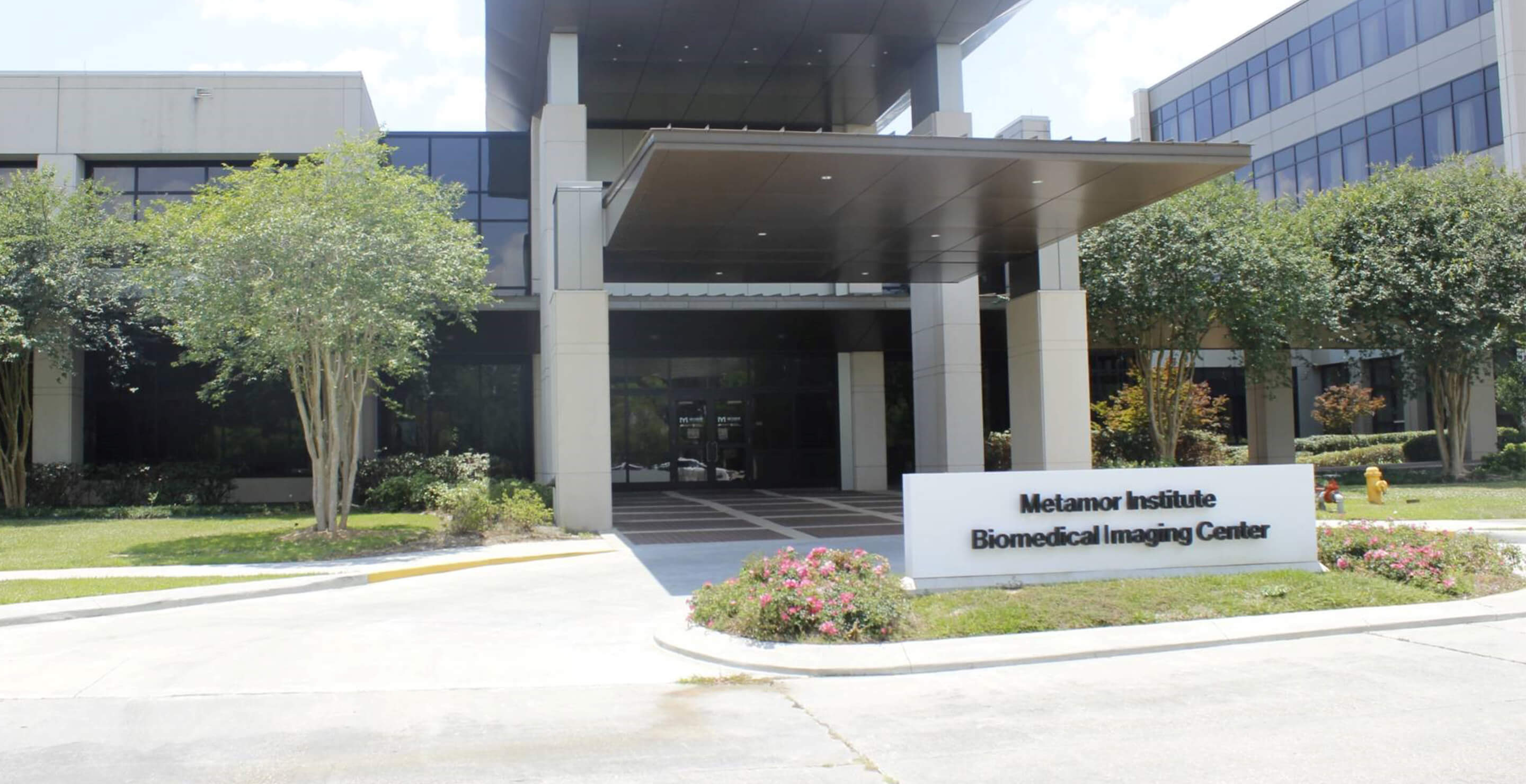 Photo of the facade of the Metamor Institute at Pennington Biomedical Research Center