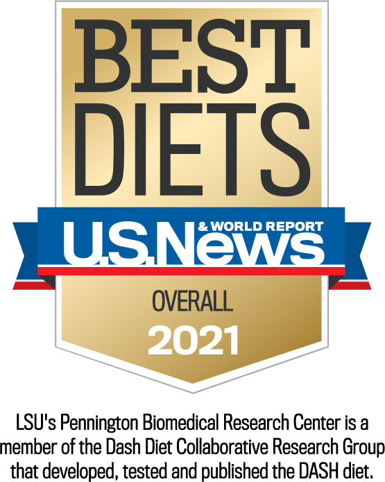 Badge for DASH Diet OVerall Best Diets as rated by US News & World Report